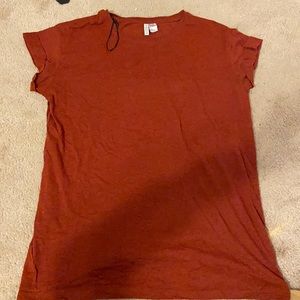 H&M Medium burnt Orange oversized tee